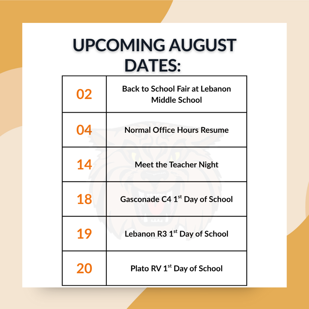 August Dates