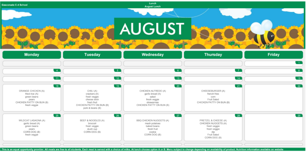 August Lunch