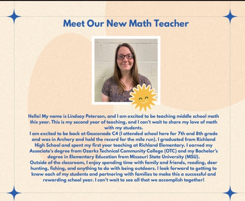 New teacher