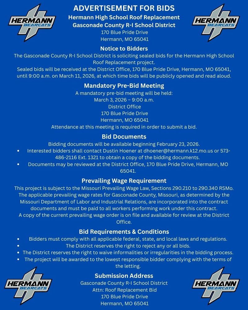 Advertisement for Bids 