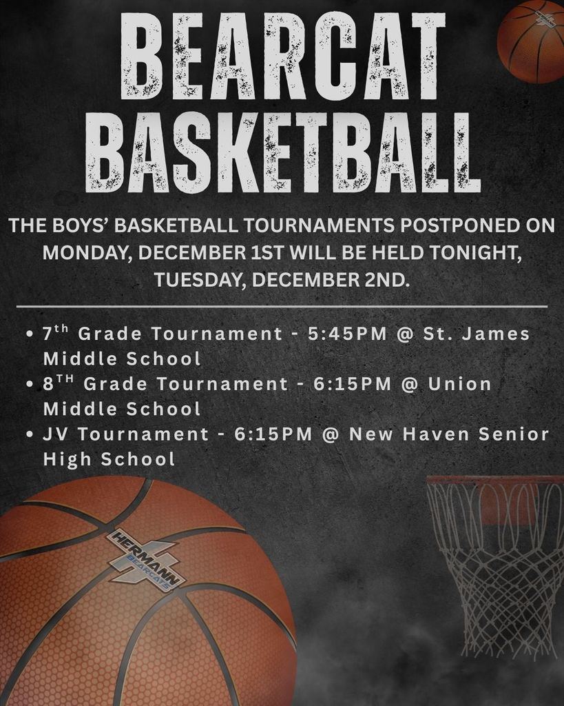 Rescheduled Tournaments Dec. 2nd