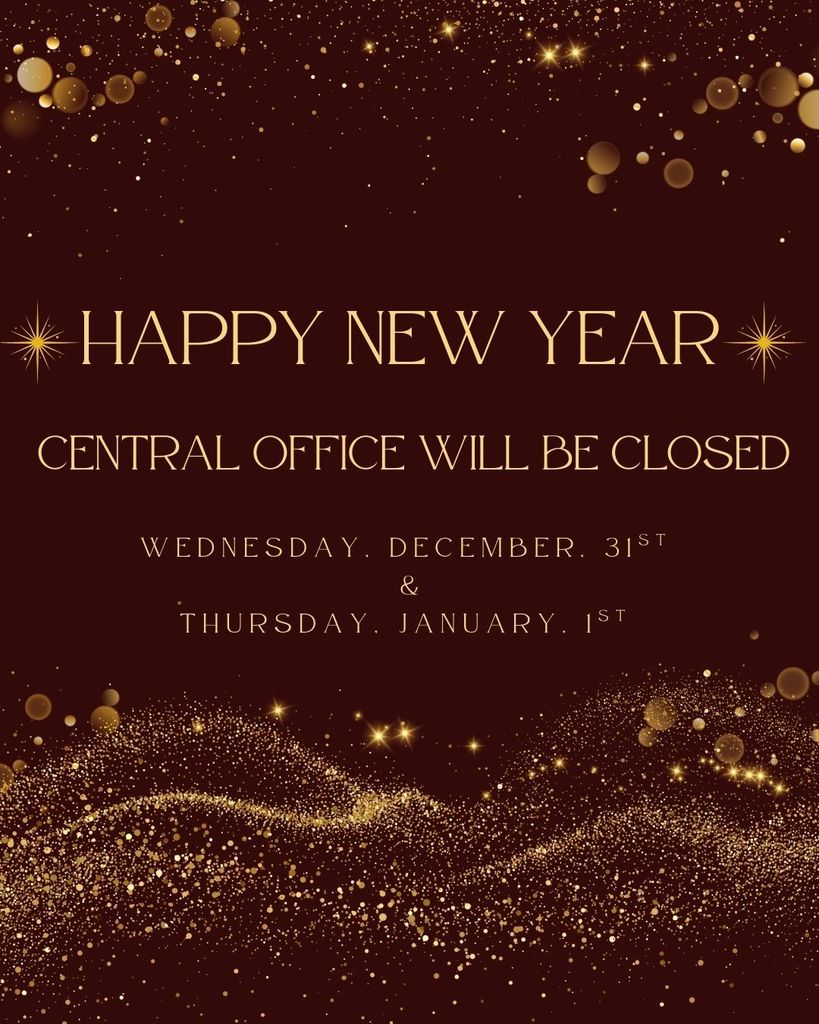 Closed New Years Eve and New Years Day 