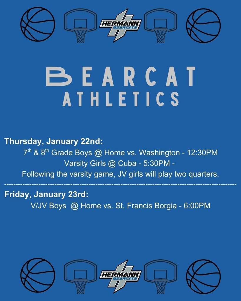 Jan 19-23 Athletics Schedule 