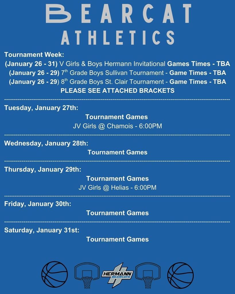 January 26-31 weekly athletics