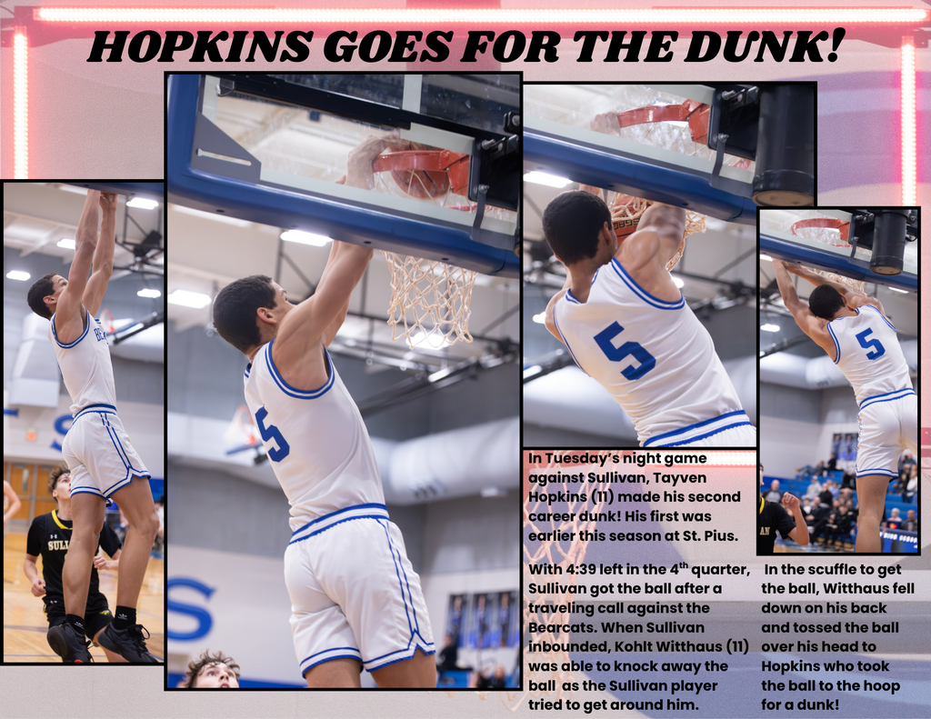 Hopkins goes for the dunk.
