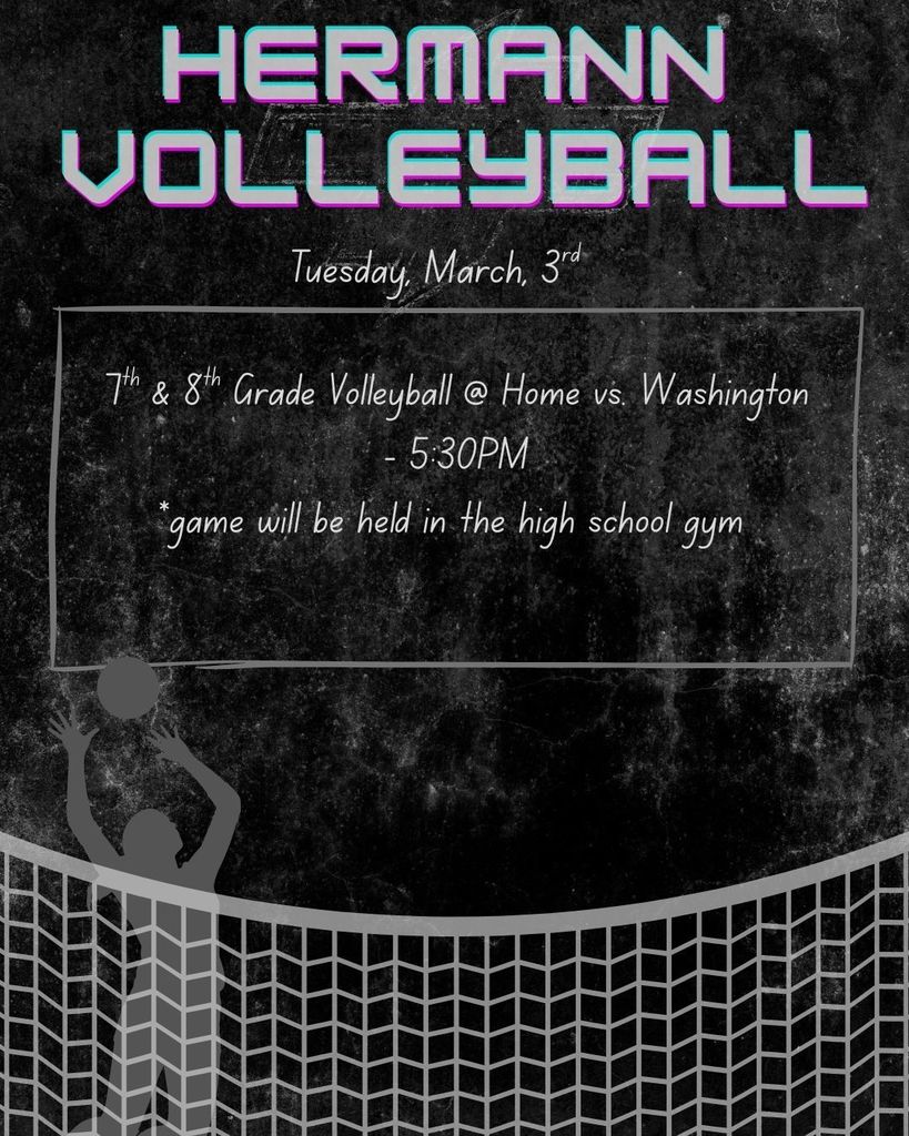 March 3rd volleyball game and time