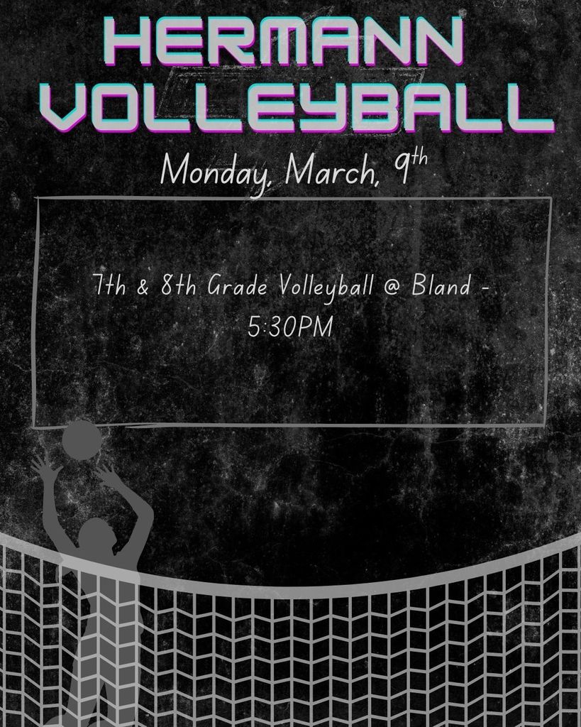 7th & 8th grade volleyball game and start time 