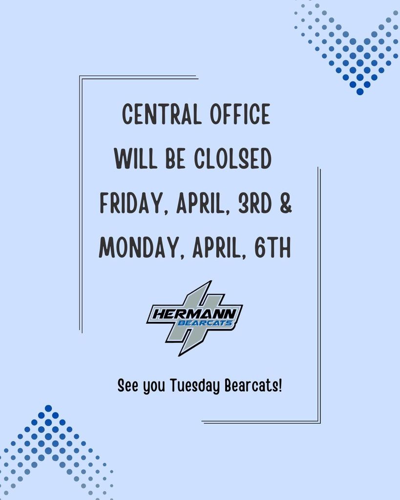 Central Office Closed for Easter Break 
