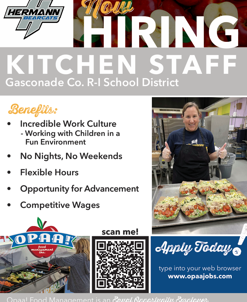 Kitchen staff is hiring