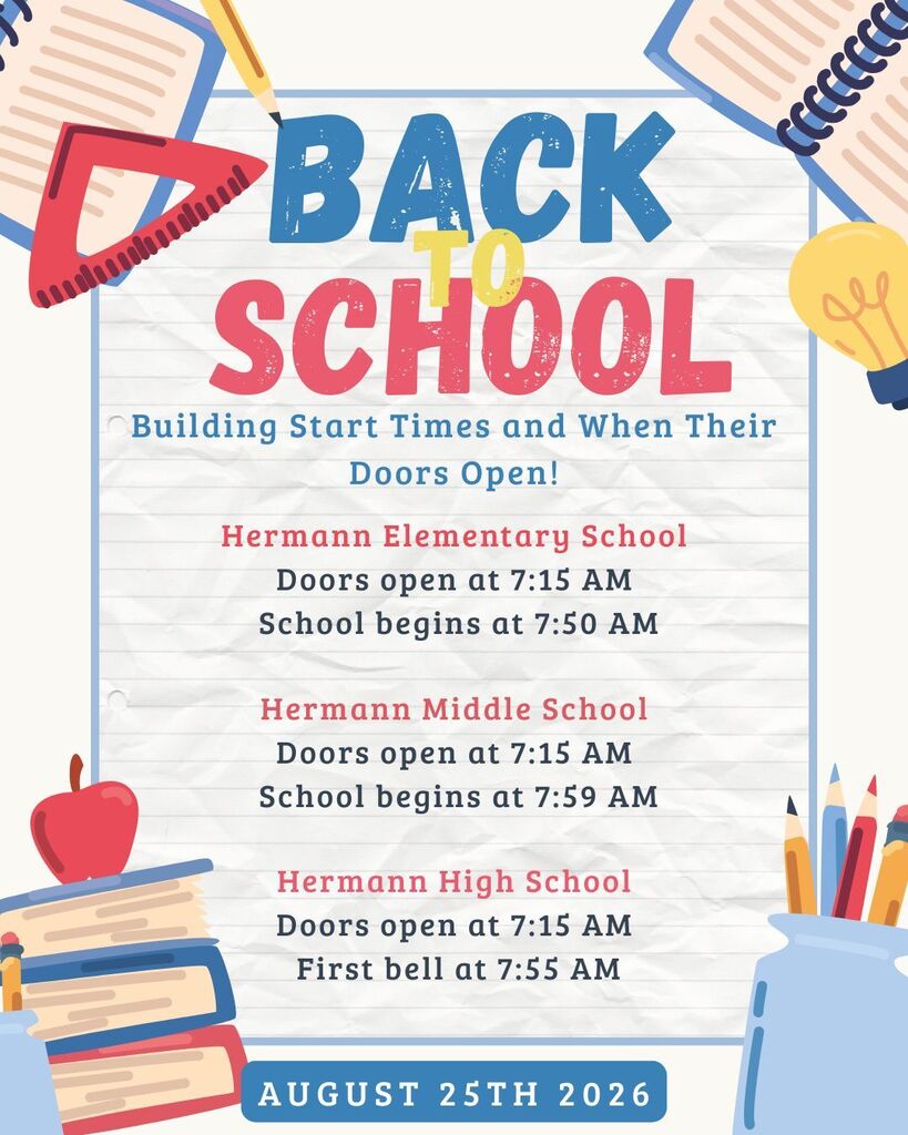 Back to school building start times and when their doors open