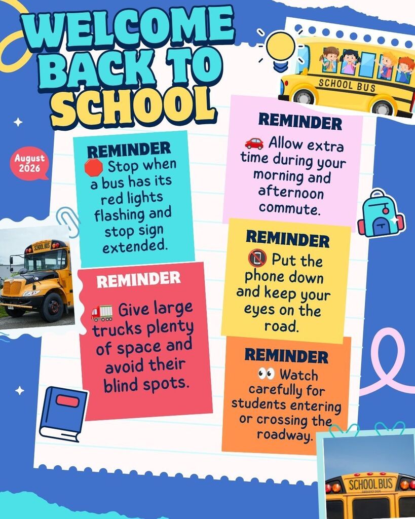 Community drivers safety announcement due to us welcoming back our Bearcat students