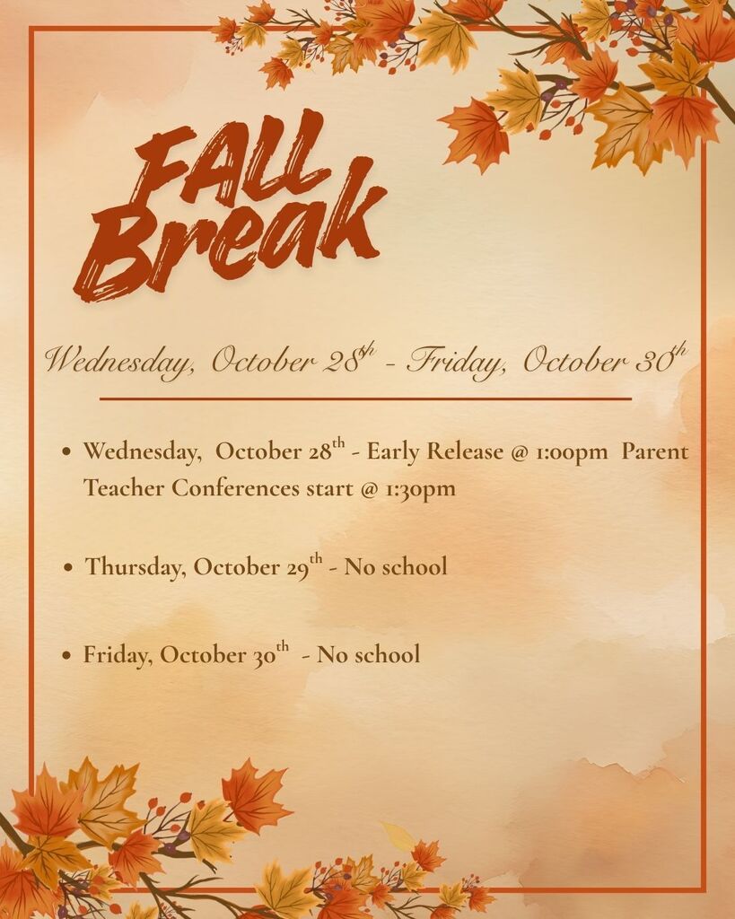 Fall break closures