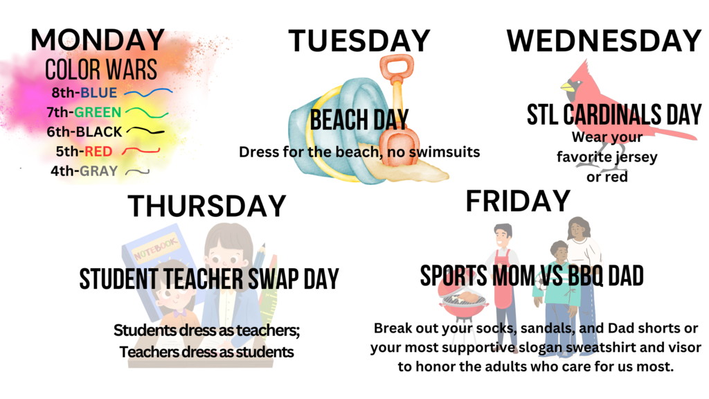 Hermann Middle School Spirit Week