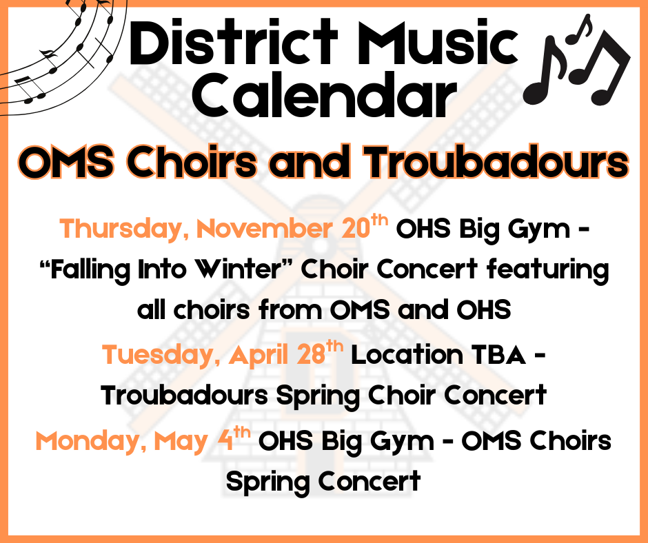 OMS Choirs and Troubadours