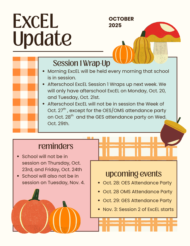 Excel Update October