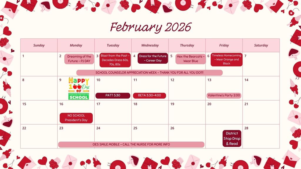 February Calendar