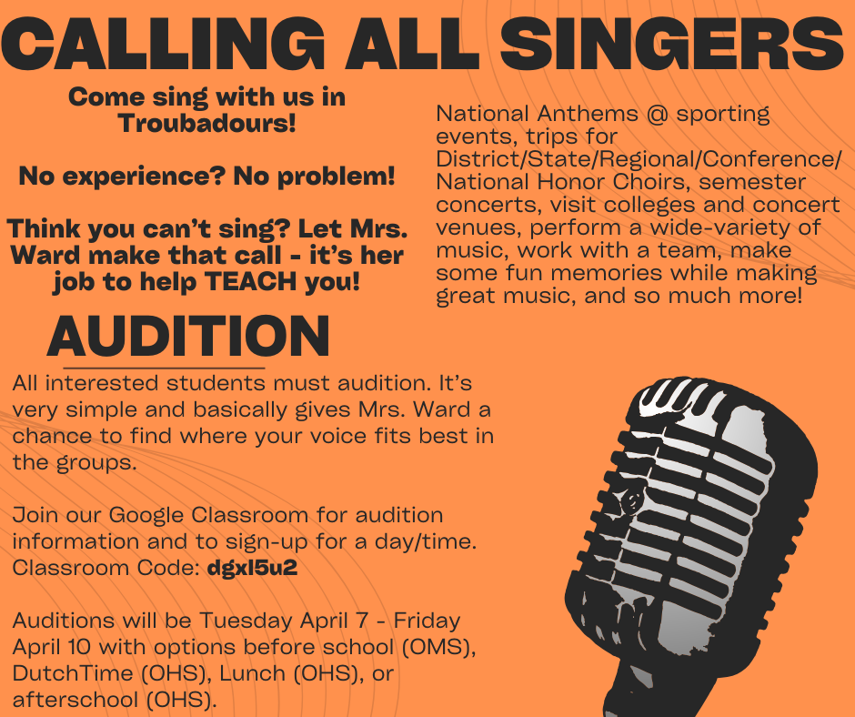 Choir Auditions