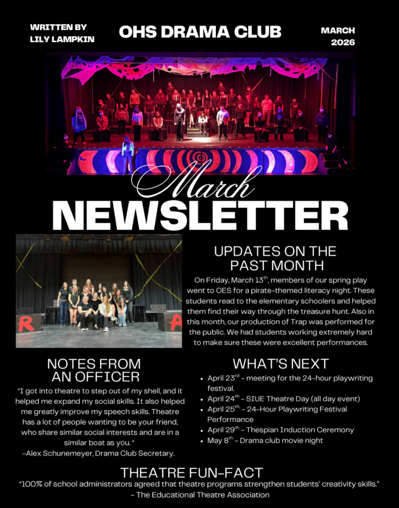 Drama Club Newsletter