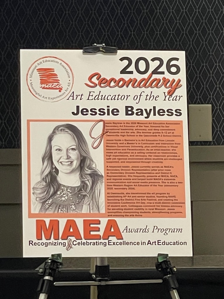 Mrs. Bayless MAEA Secondary Art Educator of the Year