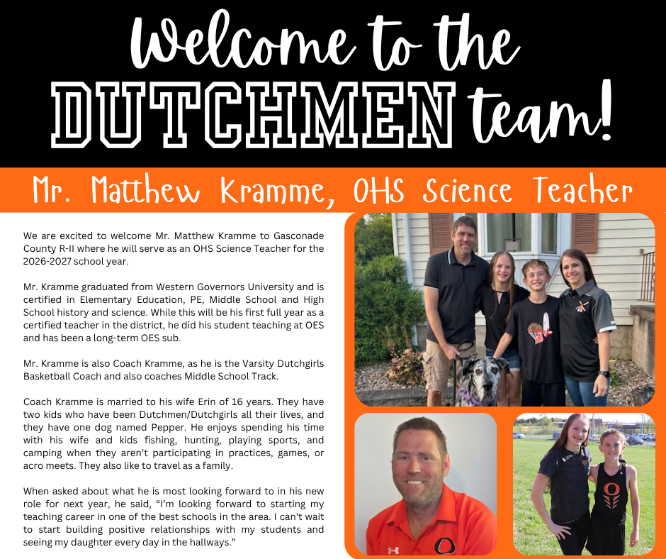 Welcome to the Dutchmen team!