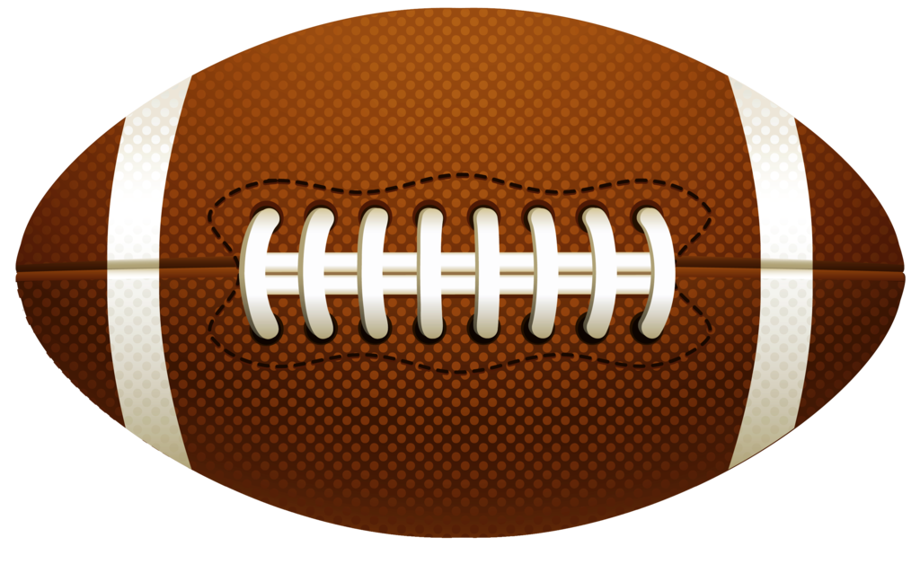 Brown Football with laces