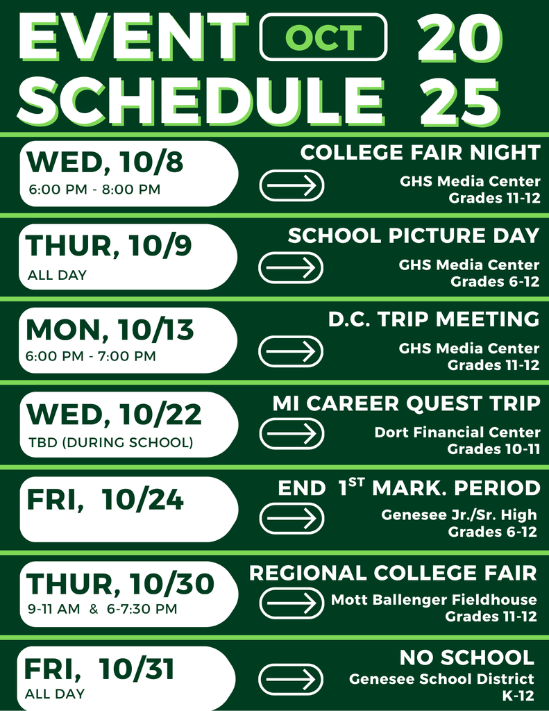 October Calendar