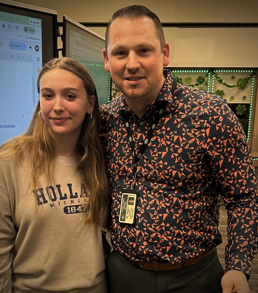 Picture w/Piper Bacon, Student of the Month