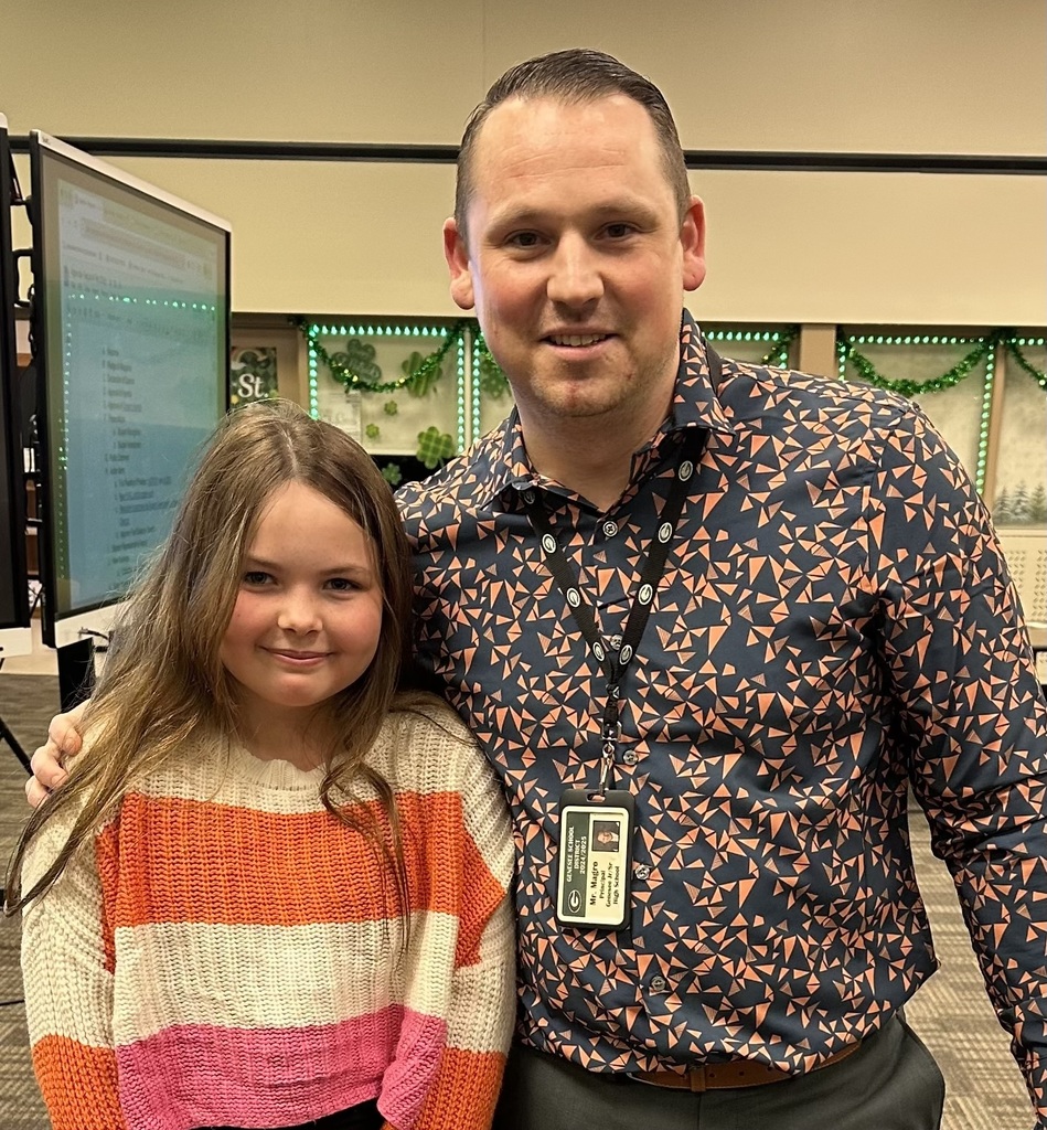 Picture w/Molly Yettaw, Student of the Month