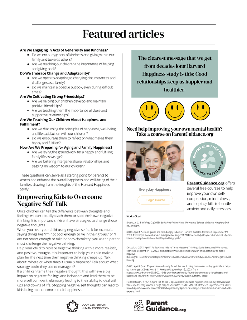 Mental Health Newsletter Page 2