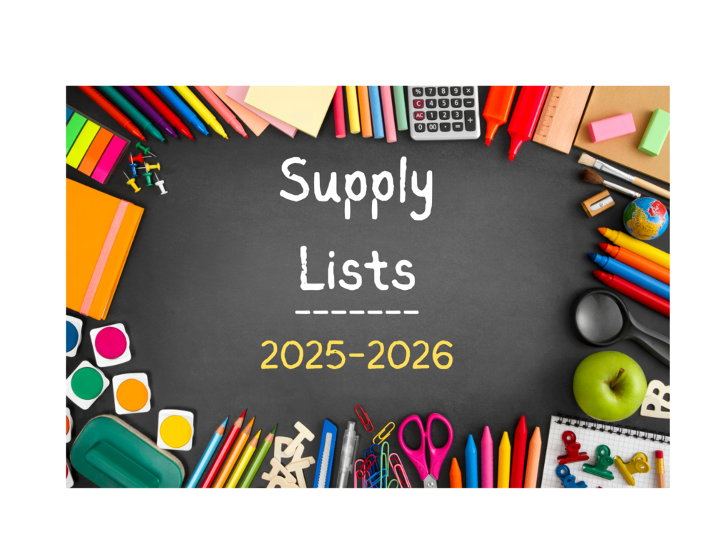 2025-2026 Supply Lists