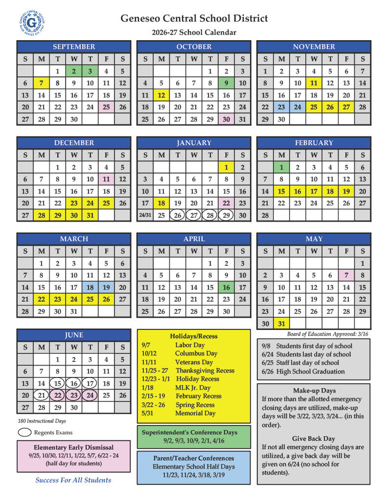 District Calendar