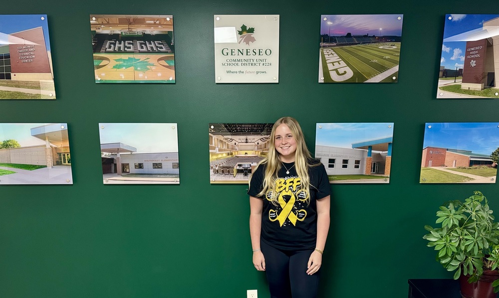 GHS senior's photography featured in new district office wall display
