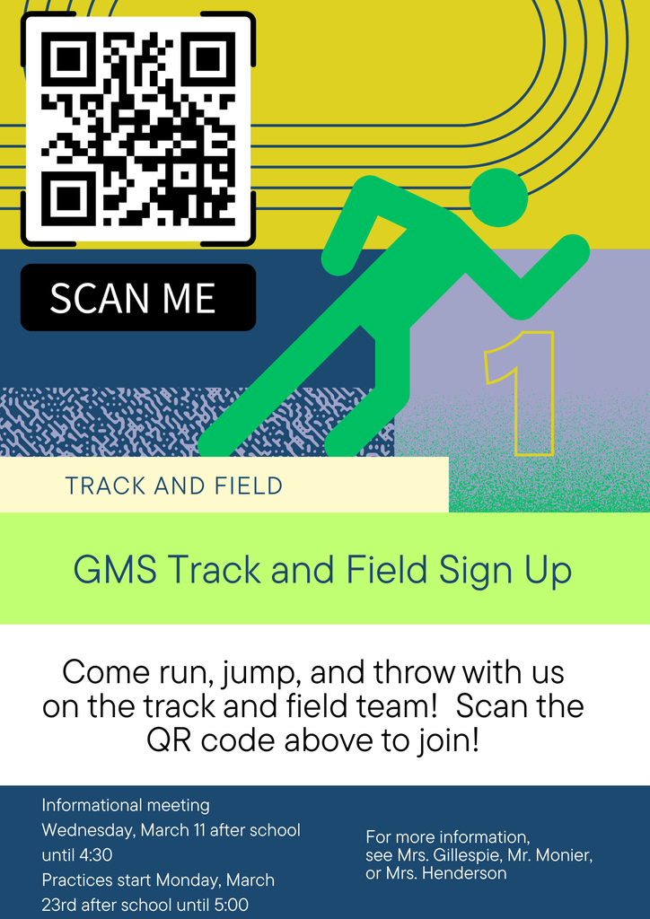 GMS Track and FIeld sign up