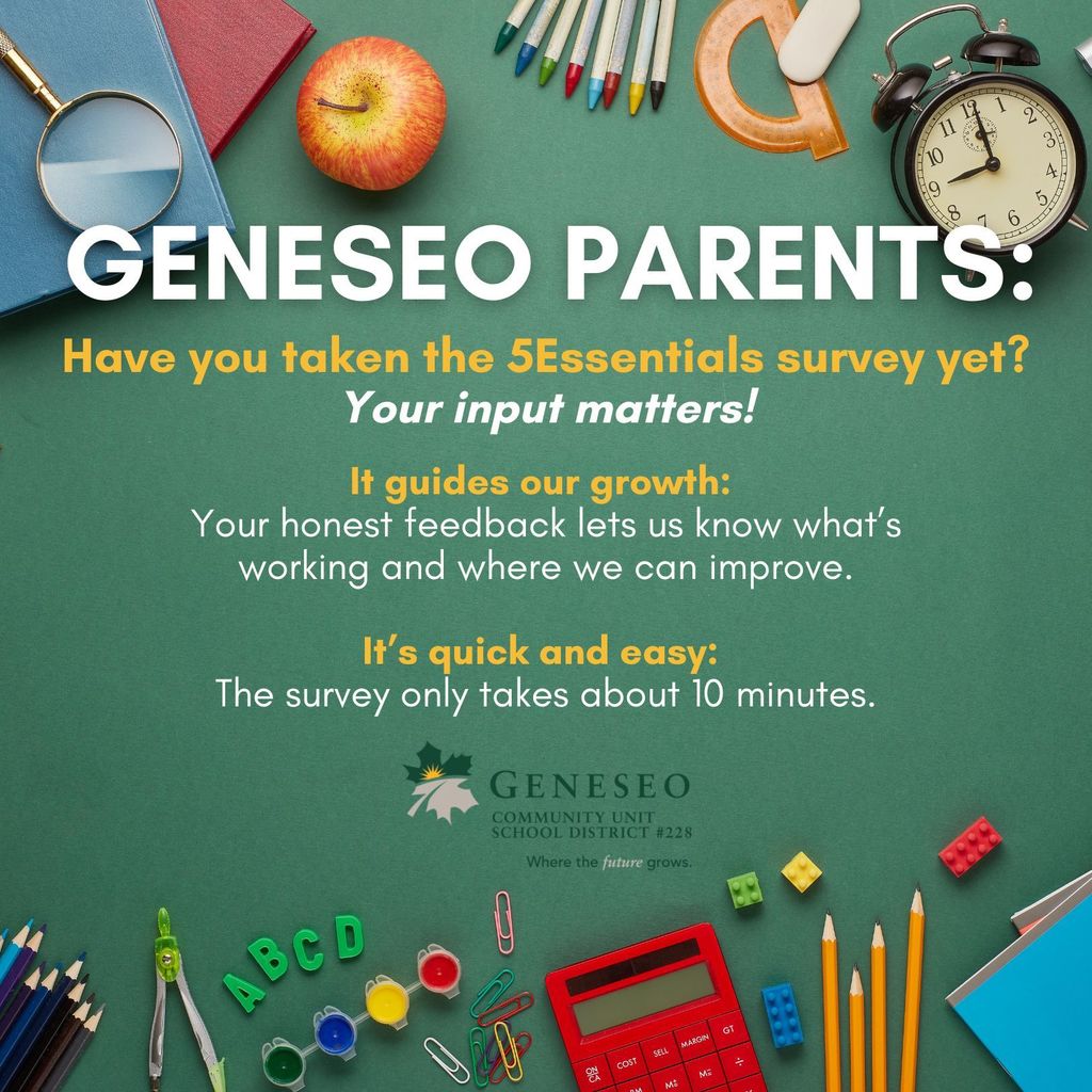We’re asking all parents to share their input through the 5Essentials survey