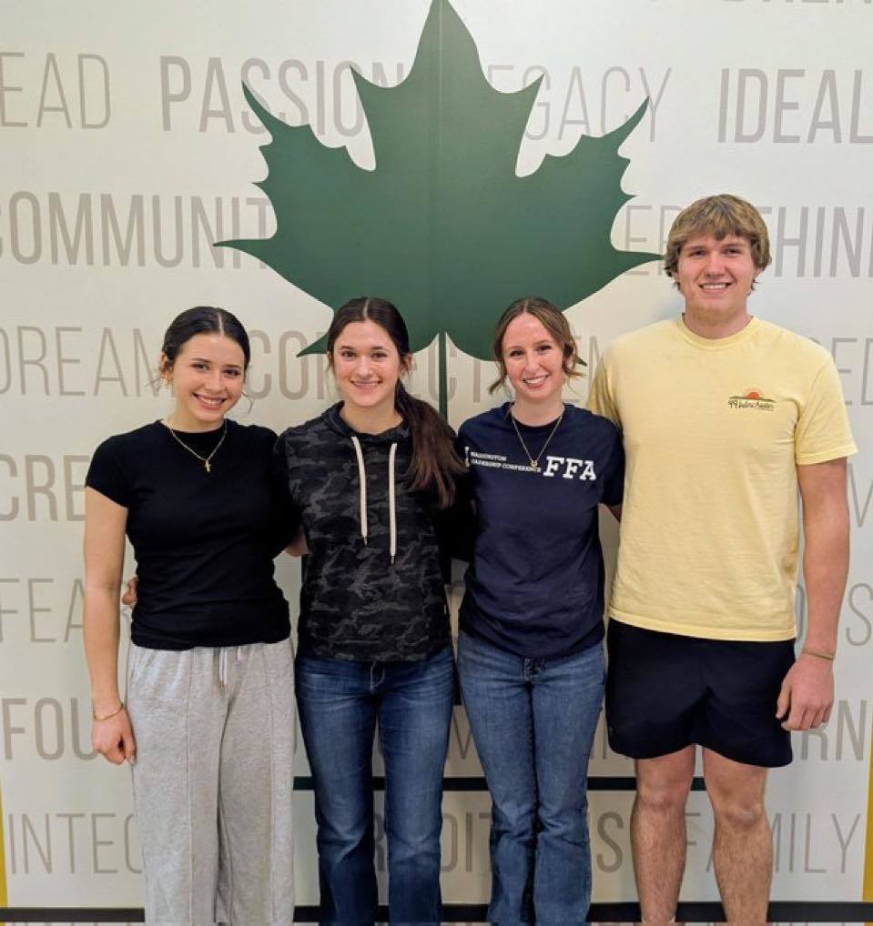 Congratulations to Kolby, Jackson, Jacey, and Dawsyn who qualified for the FFA state competition! Good luck!