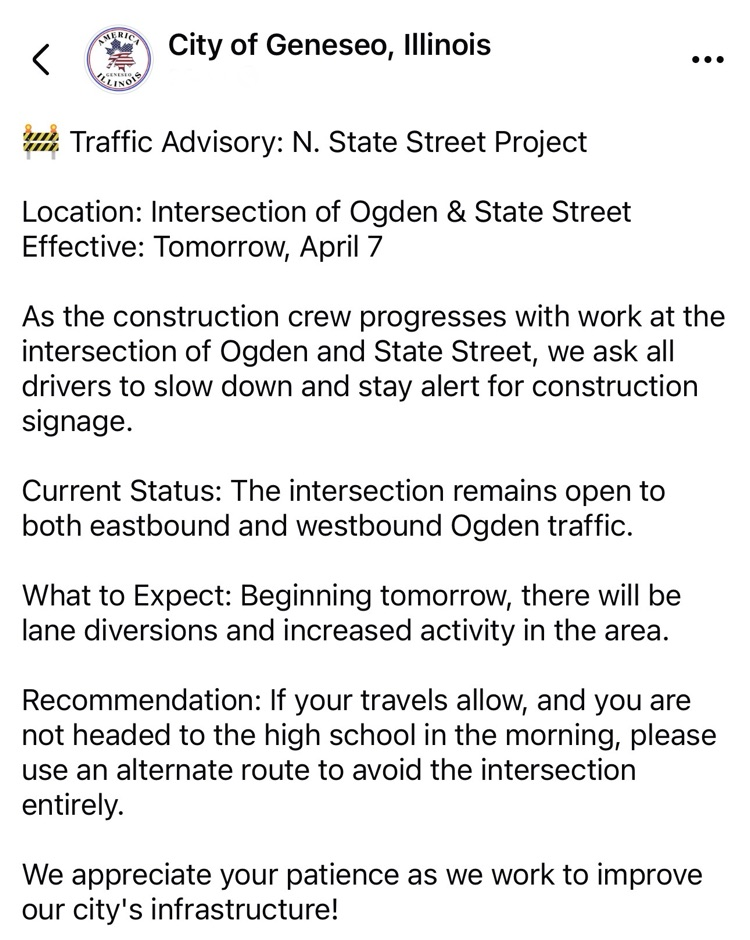 Traffic Advisory 