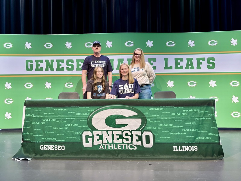 Eliana Barickman, the daughter of John and Kellie Barickman, will play volleyball at St. Ambrose University.