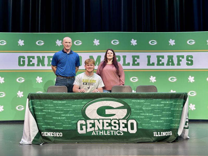 Kale Whitaker, the son of Jennifer Spindler, will play baseball at Black Hawk College.