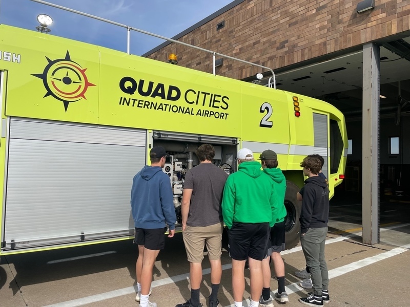 The GHS Aviation Club gets a behind-the-scenes look at the Quad Cities International Airport. The GHS Aviation Club gets a behind-the-scenes look at the Quad Cities International Airport.