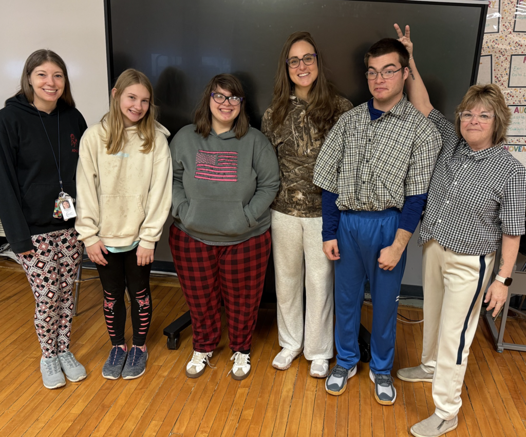 Dansville campus staff had some fun this week, dressing like their students for the day.  They wore leggings, hoodies, camo, and sweatpants.  