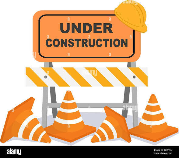 Cartoon Construction Sign