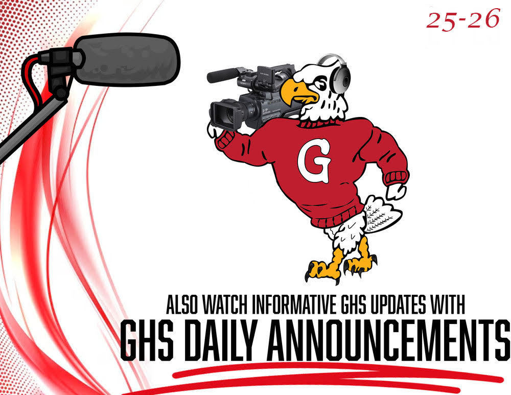 GHS Announcements 4/21/26