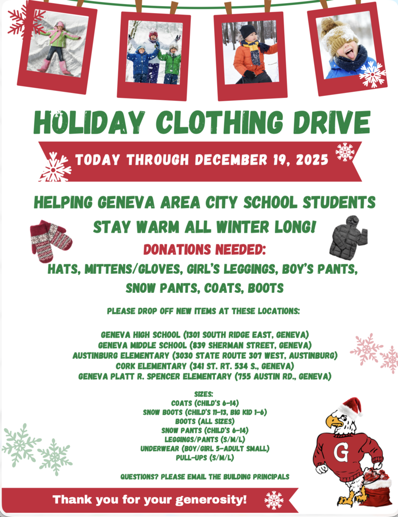 Geneva Area Schools Clothing Drive
