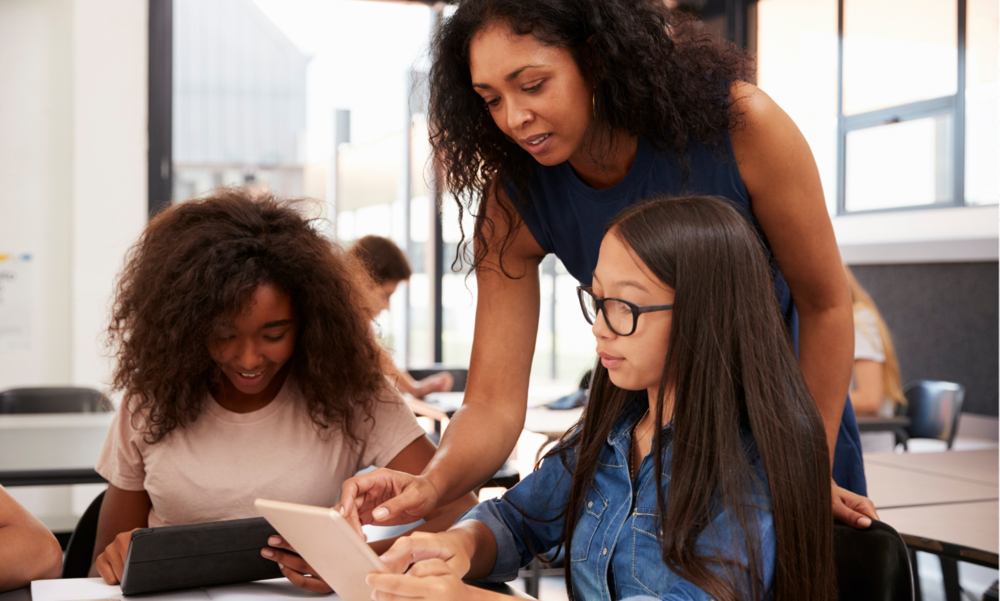 teacher and students