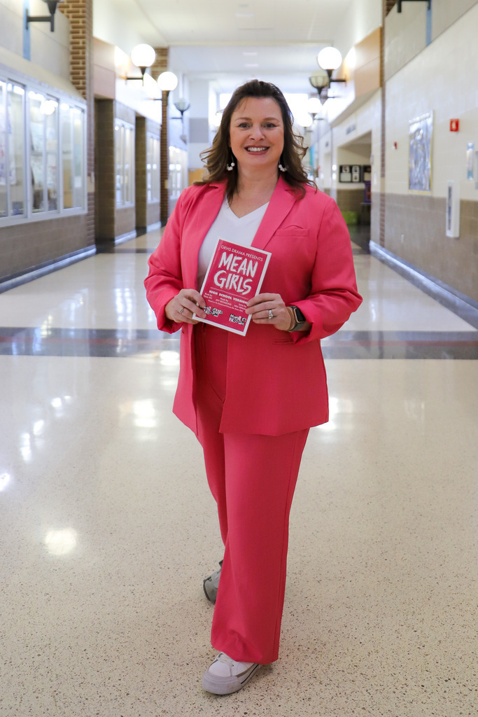 staff wearing pink