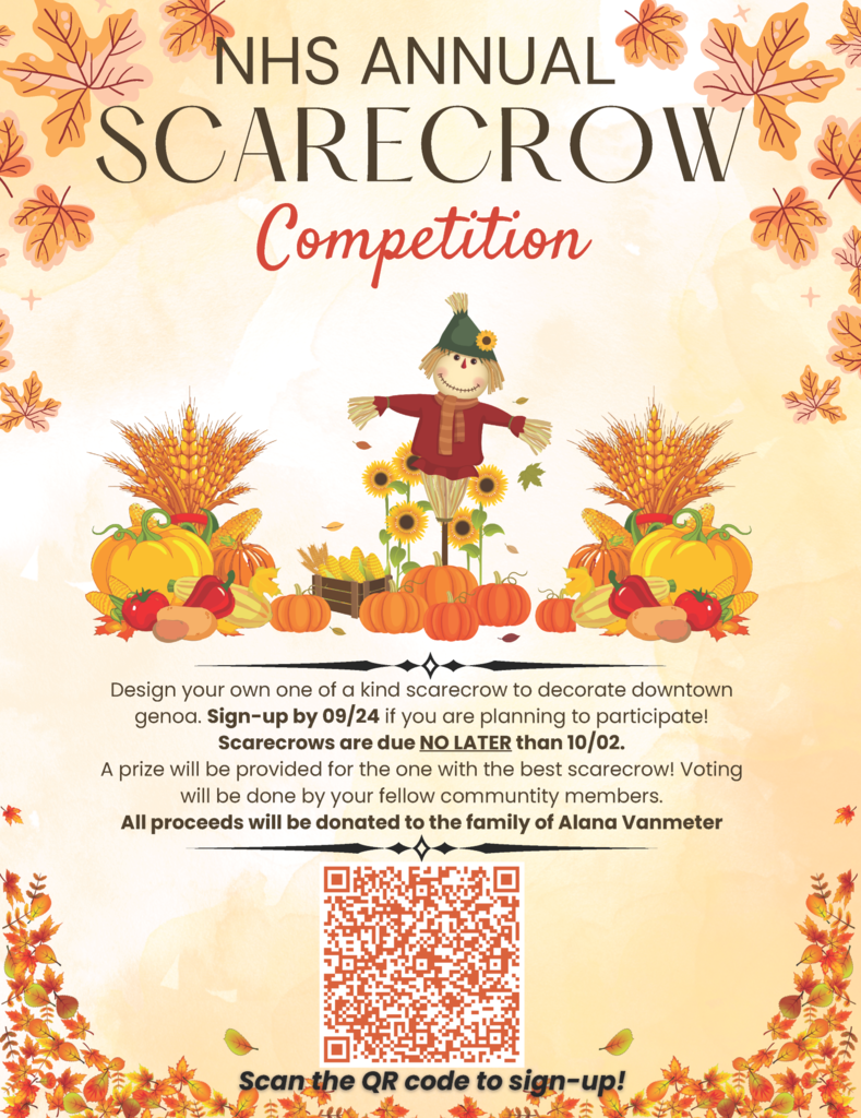 NHS annual scarecrow flyer
