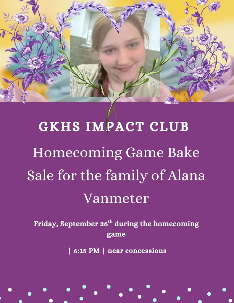 Impact Club Bake Sale Flyer