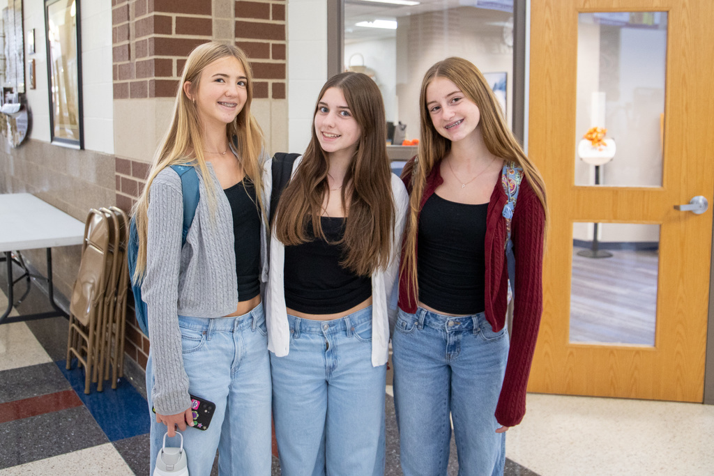 students and staff twin day