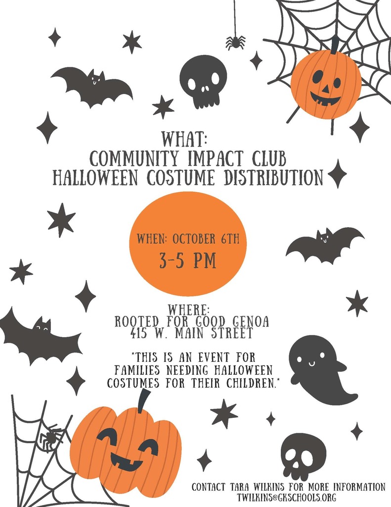 Halloween Costume Distribution event flyer