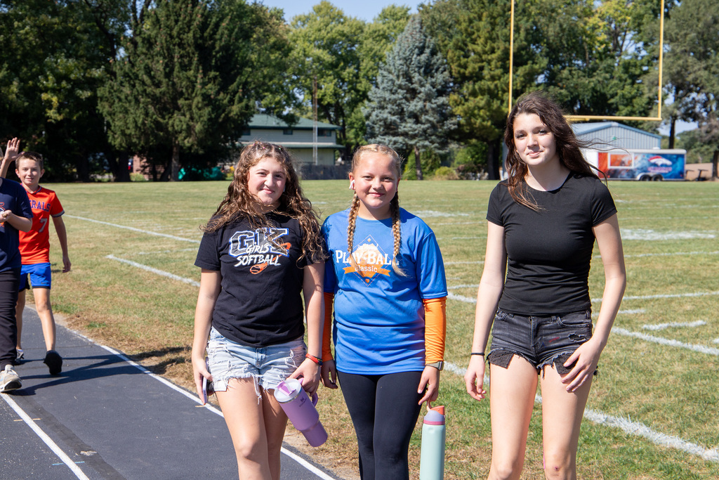 photo of students walking